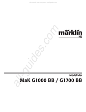 marklin MaK G1000 BB Mode D'emploi