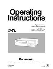 Panasonic AG-DTL1 Manuel D'utilisation