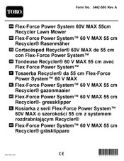 Toro Recycler 60 V MAX Manuel De L'utilisateur