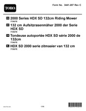 Toro HDX SD 2000 Série Manuel De L'utilisateur