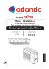 Atlantic Fujitsu ARYG 30 LML Notice D'utilisation