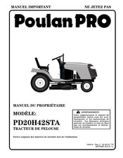 Poulan Pro PD20H42STA Manuel Du Propriétaire