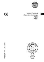 IFM Electronic PG273 Notice D'utilisation