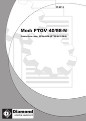 Diamond FTGV 40/58-N Notice D'installation, D'utilisation Et D'entretien