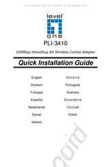 LevelOne PLI-3410 Guide D'installation Rapide