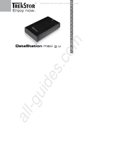 TrekStor DataStation maxi g.u Notice D'utilisation