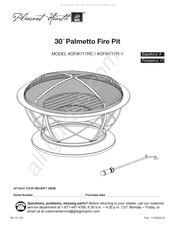 Pleasant Hearth OFW717R-1 Instructions De Montage