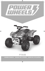 Power Wheels FYX49 Guide De L'utilisateur