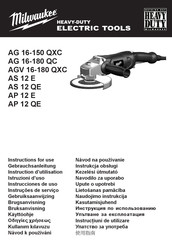Milwaukee AG 16-150 QXC Instructions D'utilisation