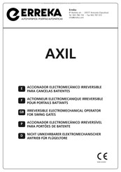 Erreka AXIL Serie Instructions D'installation