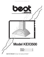 Broan Best KEX3500 Mode D'emploi