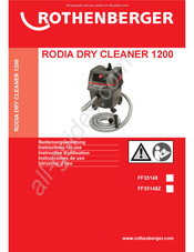 Rothenberger RODIA DRY CLEANER 1200 Instructions D'utilisation