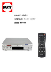 Philips CDR-802 Mode D'emploi