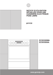 Gorenje ECS5350WA Notice D'utilisation Detaillee