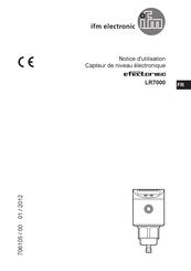 IFM Electronic efector 160 LR7000 Notice D'utilisation