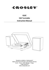 Crosley C62C Manuel D'utilisation