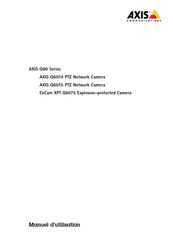 Axis Communications ExCam XPT Q6075 Manuel D'utilisation