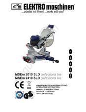 Rheinland Elektro Maschinen MSEm 2010 SLD Professional Manuel D'instructions