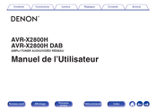 Denon AVR-X2800H Manuel De L'utilisateur