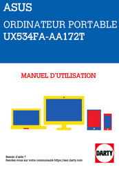 Asus UX534FA-AA172T Manuel Électronique