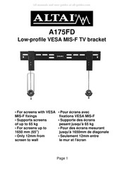 ALTAI A175FD Instructions D'installation