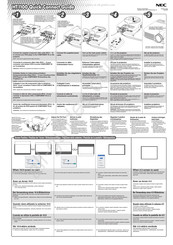 NEC HT1100 Guide De Connexion Rapide