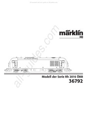 marklin 36792 Mode D'emploi