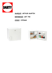 ARTHUR MARTIN 1570668 Mode D'emploi