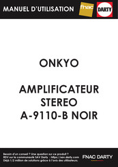 Onkyo A-9110 Mode D'emploi