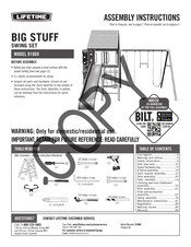 Lifetime BIG STUFF 91069 Instructions D'assemblage