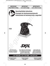 Skil 7232 Consignes De Fonctionnement/Sécurité
