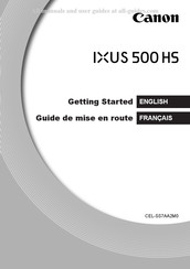 Canon IXUS 500 HS Guide De Mise En Route