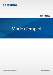 Samsung SM-T818W Mode D'emploi