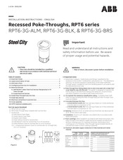 ABB Steel City RPT6-3G-BRS Instructions D'installation