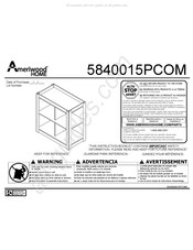 Ameriwood HOME 5840015PCOM Instructions D'installation