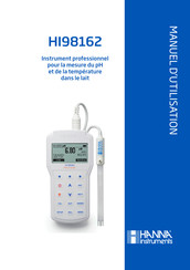 Hanna Instruments HI98162 Manuel D'utilisation