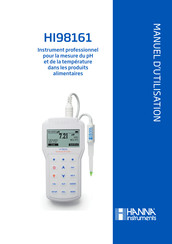 Hanna Instruments HI98161 Manuel D'utilisation