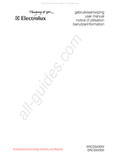 Electrolux ERC33430W Notice D'utilisation