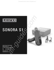 Leister SONORA S1 Traduction De La Notice D'utilisation Originale