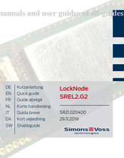 Simons Voss Technologies LockNode SREL2.G2 Guide Abrégé