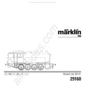 marklin 81 Série Mode D'emploi