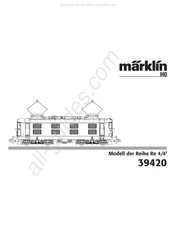 marklin 39420 Mode D'emploi