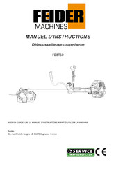 FEIDER Machines FDBT50 Manuel D'instructions