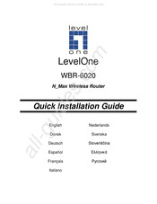 LevelOne WBR-6020 Guide D'installation Rapide