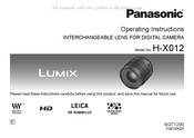 Panasonic Lumix H-X012 Mode D'emploi