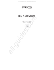 Nacon RIG 400 Série Mode D'emploi