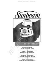 Sunbeam MIXMASTER 2368 Manuel D'instructions