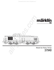 marklin T 44 SJ Serie Mode D'emploi