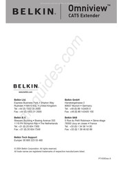 Belkin Omniview CAT5 Mode D'emploi