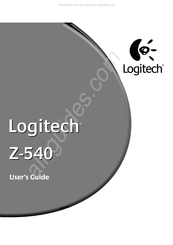 Logitech Z-540 Mode D'emploi